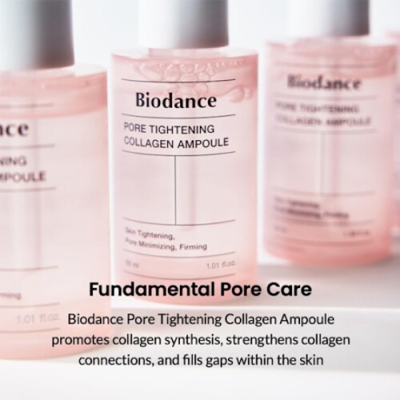 Biodance Collagen Essence Serum, Hydrating and Moisturizing Ampoule Serum, Pink